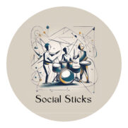 Logo Social Sticks rond